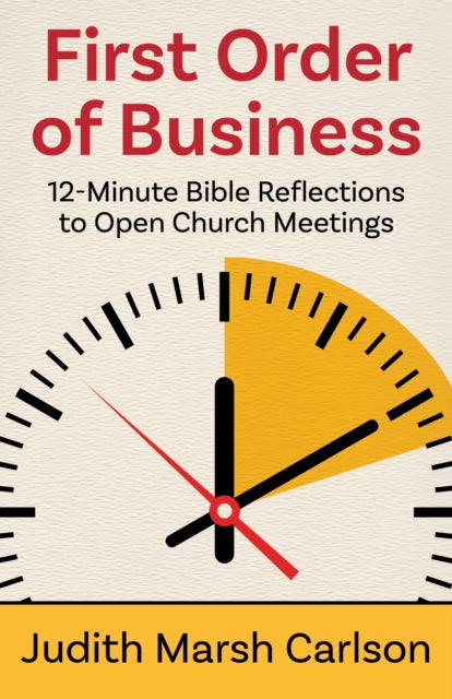 Book cover of: First Order of Business. By: Judith Marsh Carlson