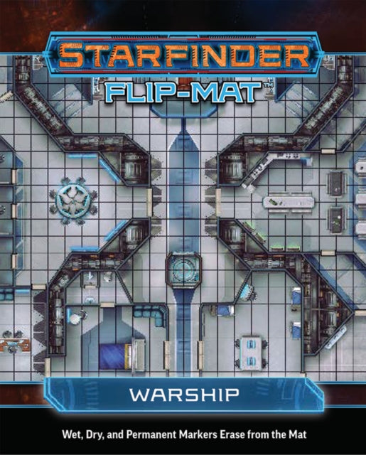 Book cover of: Starfinder Flip-Mat: Warship