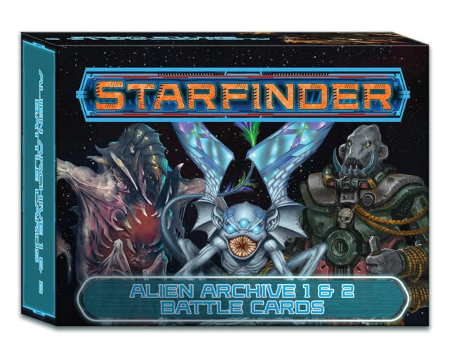 Book cover of: Starfinder Alien Archive 1 & 2 Battle Cards