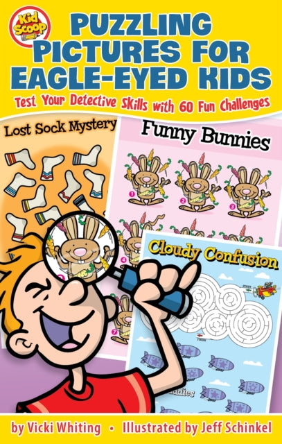 Book cover of: Puzzling Pictures for Eagle-Eyed Kids. By: Vicki Whiting