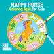Book cover of: Happy Horse Coloring Book for Kids. By: Kristin Labuch