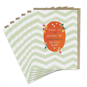 6-Pack Em & Friends Thank You For Loving Me Card