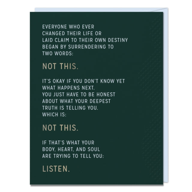 Book cover of: 6-Pack Elizabeth Gilbert Not This Card
