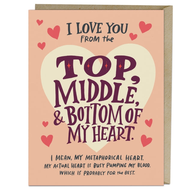 Book cover of: 6-Pack Em & Friends Love You Top Middle Bottom Greeting Cards