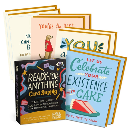Book cover of: Em & Friends Ready For Anything Boxed Cards, 8 Assorted All-Occasion Cards