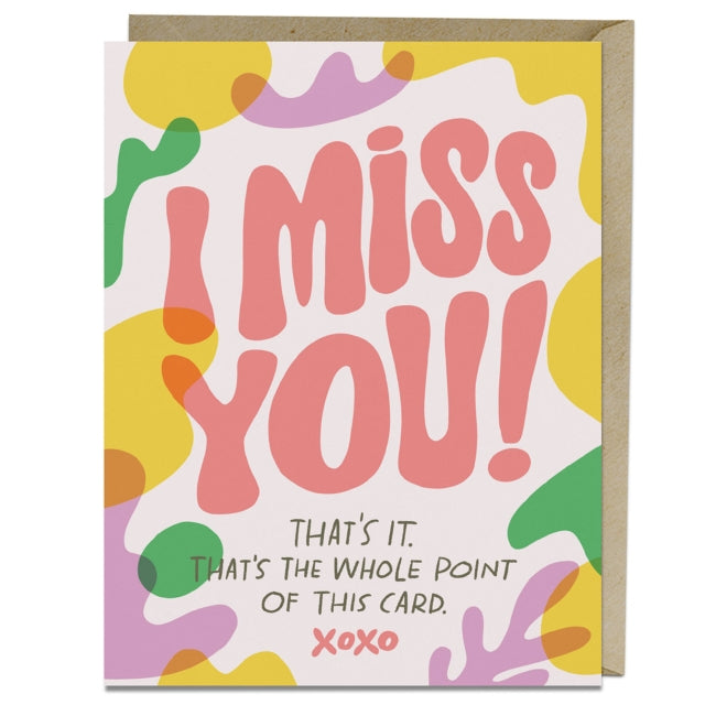 Book cover of: 6-Pack Em & Friends I Miss You Greeting Card