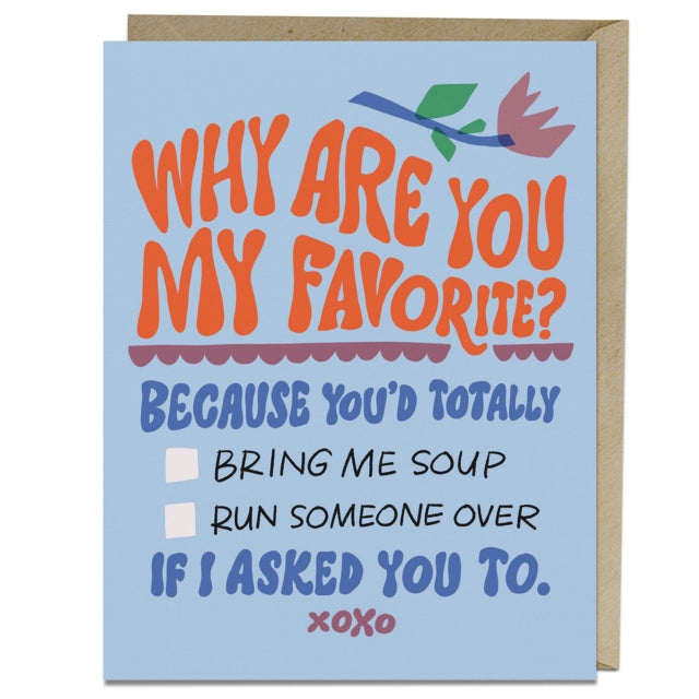 Book cover of: 6-Pack Em & Friends Why Are You My Favorite? Greeting Card