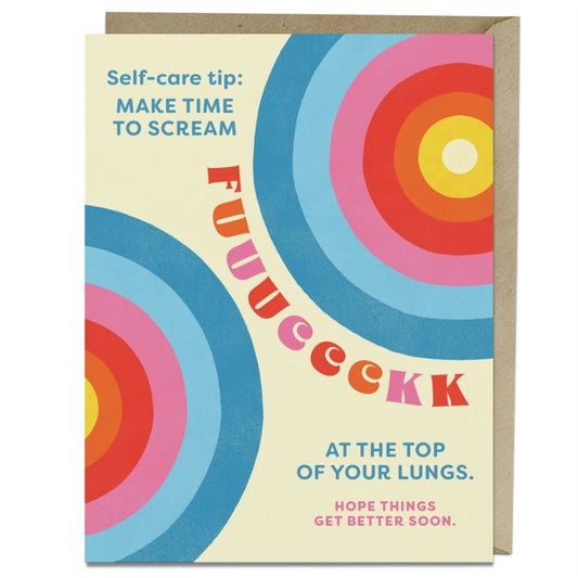 Book cover of: 6-Pack Em & Friends Self-Care Tip Greeting Cards