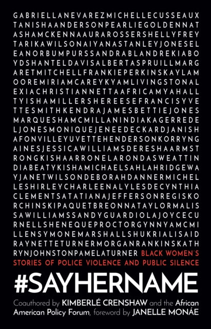 Book cover of: #SayHerName. By: Forum Policy American African