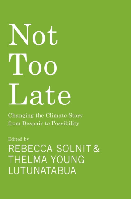 Book cover of: Not Too Late. By: Rebecca Solnit