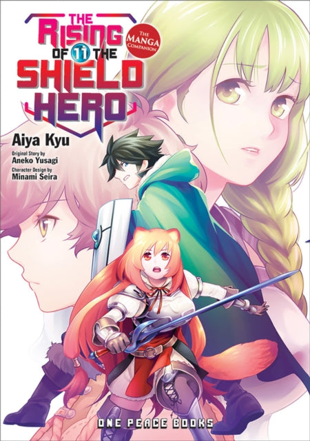 Book cover of: Rising of the Shield Hero Volume 11: The Manga Companion. By: Kyū Aiya