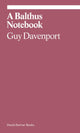 Book cover of: Balthus Notebook. By: Guy Davenport