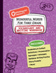 Book cover of: Wonderful Words for Third Grade Vocabulary and Writing Workbook. By: Grammaropolis