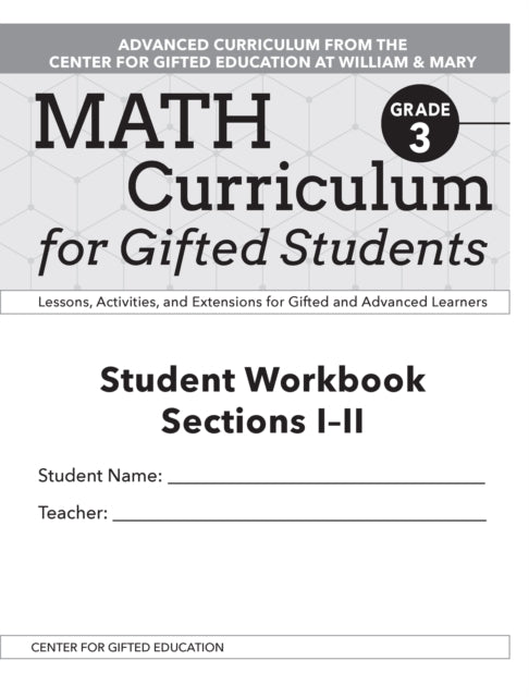 Book cover of: Math Curriculum for Gifted Students. By: Margaret Patti