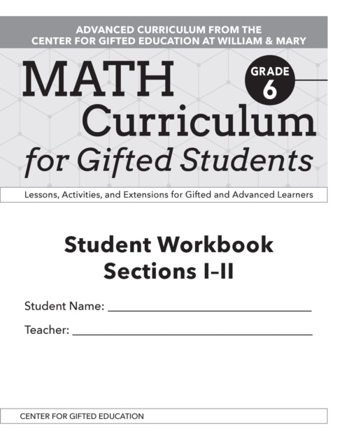 Book cover of: Math Curriculum for Gifted Students. By: James Moroney