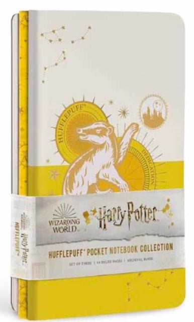 Book cover of: Harry Potter: Hufflepuff Constellation Sewn Pocket Notebook Collection