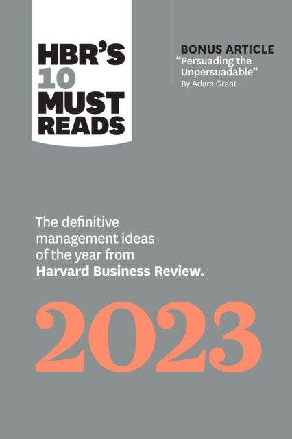 Book cover of: HBR's 10 Must Reads 2023. By: Harvard Business Review