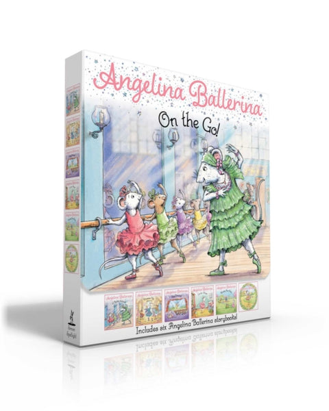 Angelina Ballerina On the Go! (Boxed Set), Angelina Ballerina at Ballet School; Angelina Ballerina Dresses Up; Big Dreams!; Center Stage; Family Fun Day; Meet Angelina Ballerina