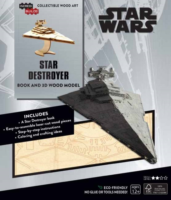 Book cover of: IncrediBuilds: Star Wars: Star Destroyer Book and 3D Wood Model