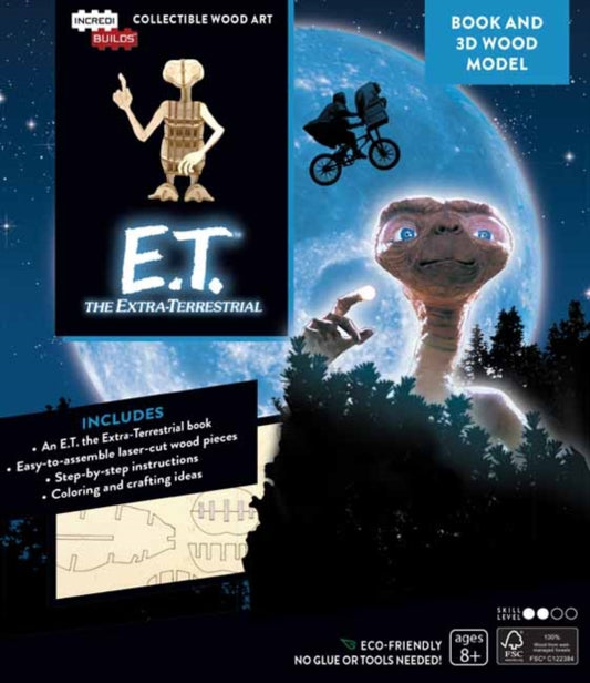 Book cover of: IncrediBuilds: E.T. the Extra-Terrestrial Book and 3D Wood Model
