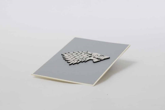 Book cover of: Game of Thrones: House Stark Quilled Card. By: Insights