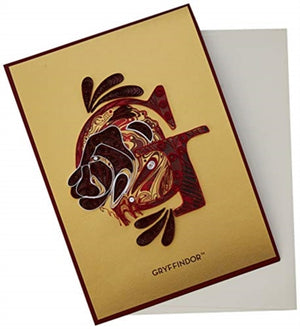 Harry Potter: Gryffindor Crest Quilled Card