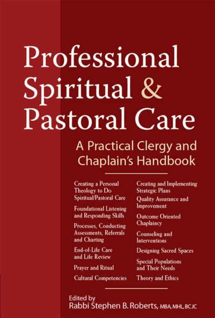 Book cover of: Professional Spiritual & Pastoral Care. By: Anderson, Nancy K.