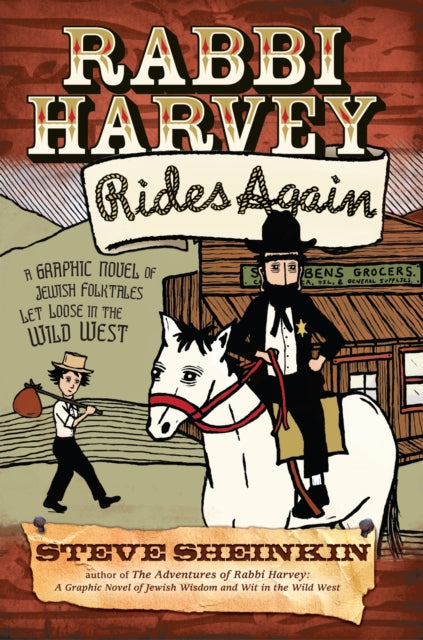Book cover of: Rabbi Harvey Rides Again. By: Steve Sheinkin