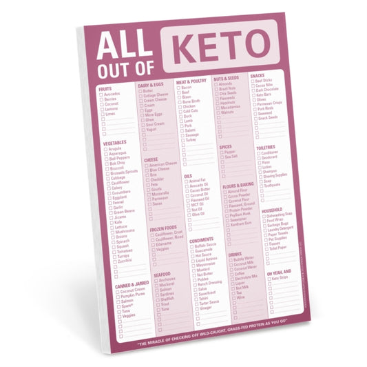 Book cover of: Knock Knock All Out Of Pad (Keto)