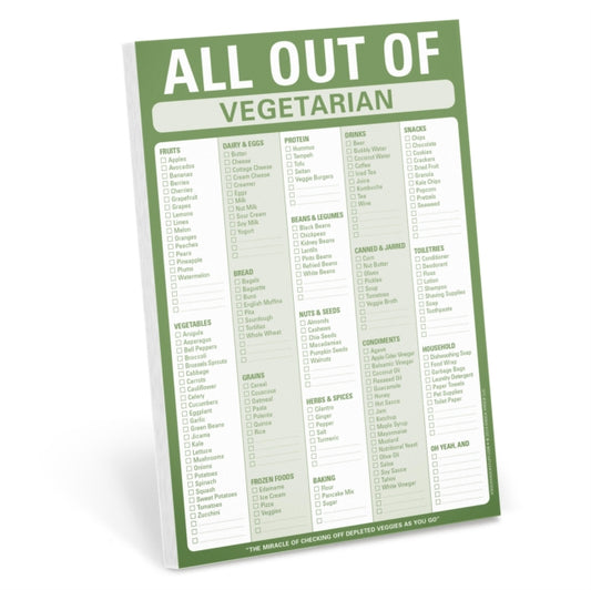 Book cover of: Knock Knock All Out Of Pad (Vegetarian)