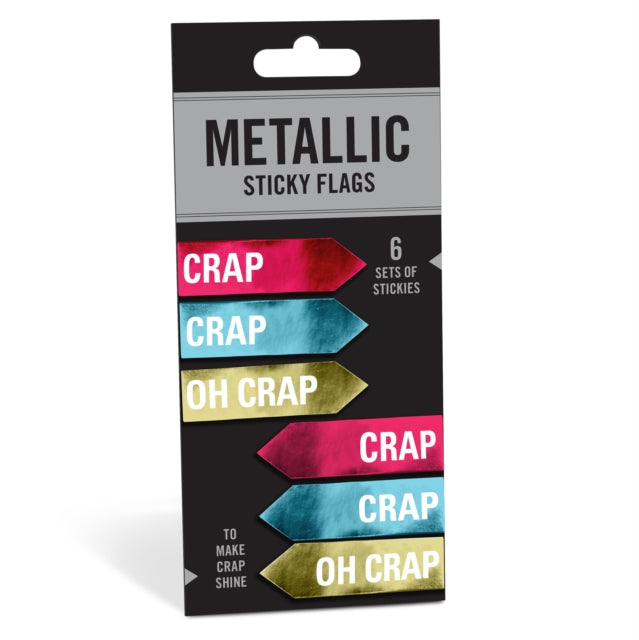 Book cover of: Knock Knock Crap / Oh Crap Metallic Sticky Flags. By: Knock Knock Knock