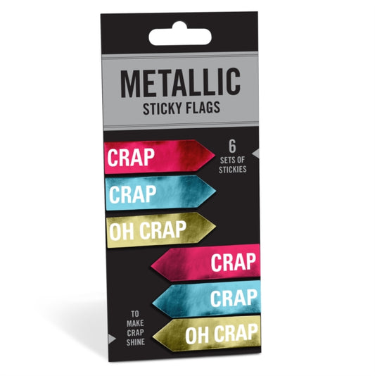 Book cover of: Knock Knock Crap / Oh Crap Metallic Sticky Flags. By: Knock Knock Knock