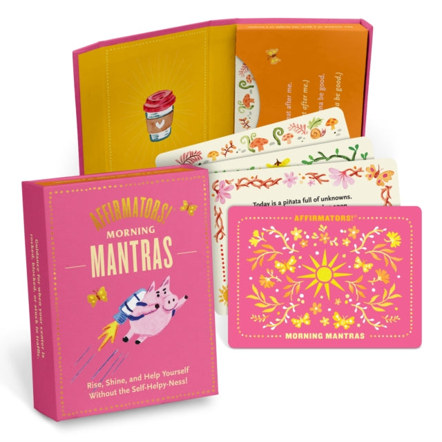 Book cover of: Knock Knock Affirmators! Mantras (Morning) Card Deck, 40 Cards