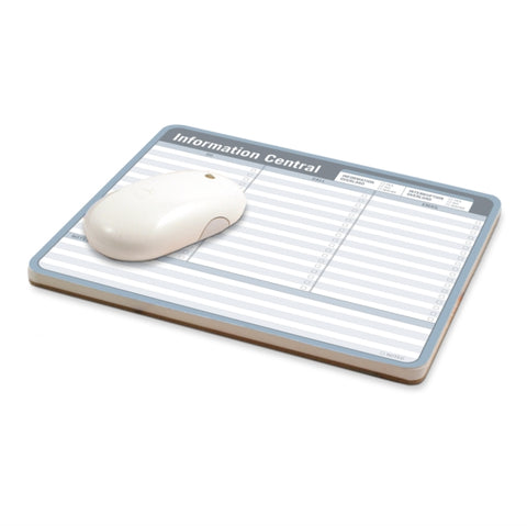 Knock Knock Information Central Paper Mousepad (Blue/Gray)