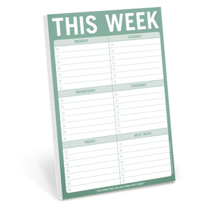 Knock Knock This Week Pad (Green)