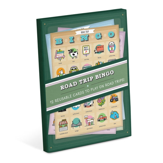 Book cover of: Knock Knock Roadtrip Bingo, 12 Reusable Cards for Road Trips