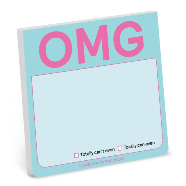 Book cover of: Knock Knock OMG Sticky Note (Pastel Version). By: Knock Knock Knock