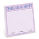 Book cover of: Knock Knock This Is a Hint Sticky Note (Pastel Version)