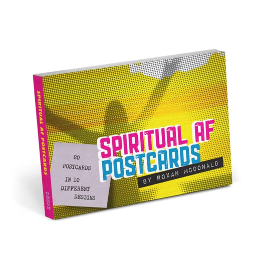 Book cover of: Knock Knock Spiritual AF Postcard Book