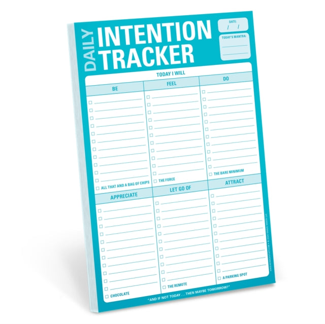 Book cover of: Knock Knock Intention Tracker Pad (Pastel Version)