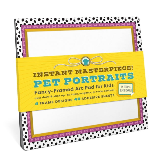 Book cover of: Knock Knock Kids Pet Portraits Sticky Art Frames Pad
