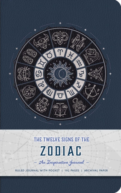 Book cover of: Twelve Signs of the Zodiac Hardcover Ruled Journal