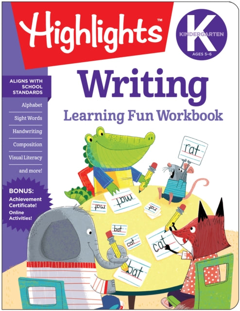 Book cover of: Kindergarten Writing. By: Highlights Learning