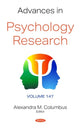 Book cover of: Advances in Psychology Research. By: Alexandra M. Columbus