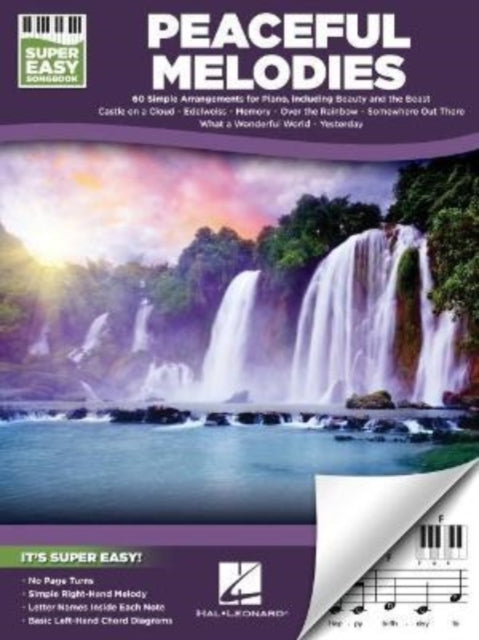 Book cover of: Peaceful Melodies - Super Easy Piano. By: Hal Leonard Corp.
