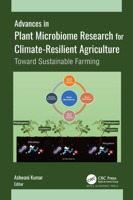 Book cover of: Advances in Plant Microbiome Research for Climate-Resilient Agriculture. By: Ashwani Kumar
