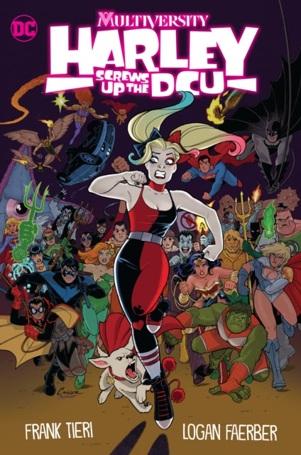 Book cover of: Multiversity: Harley Screws Up The DCU. By: Frank Tieri