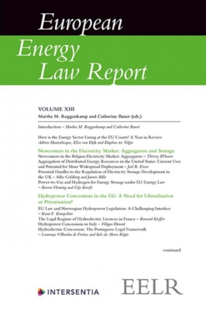 Book cover of: European Energy Law Report XIII. By: Martha M. Roggenkamp