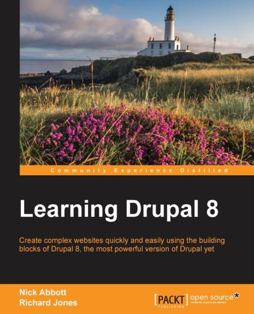 Book cover of: Learning Drupal 8. By: Nick Abbott