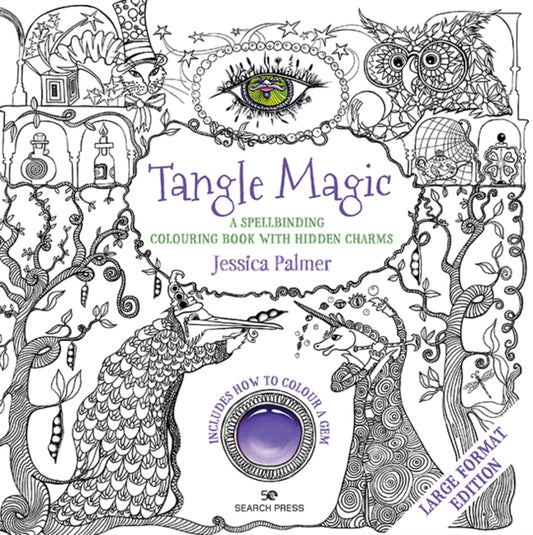 Book cover of: Tangle Magic (large format edition). By: Jessica Palmer